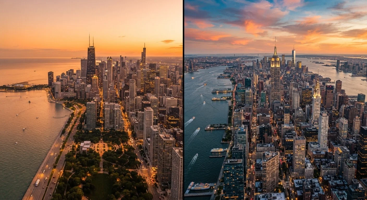 Chicago vs. New York: How America's Two Great Urban Centers Actually Differ