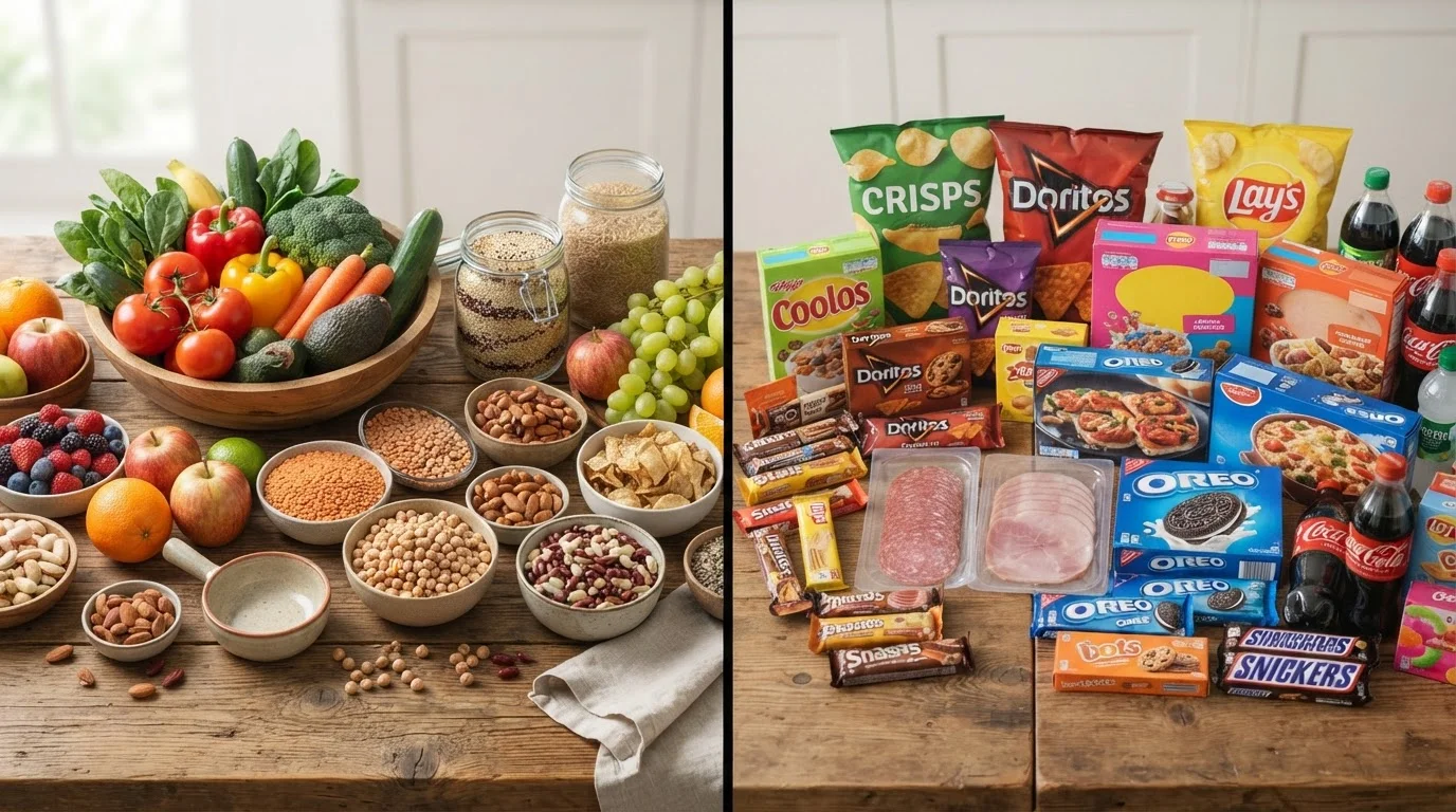 Whole Foods vs. Ultra-Processed Foods: What the Research Actually Shows