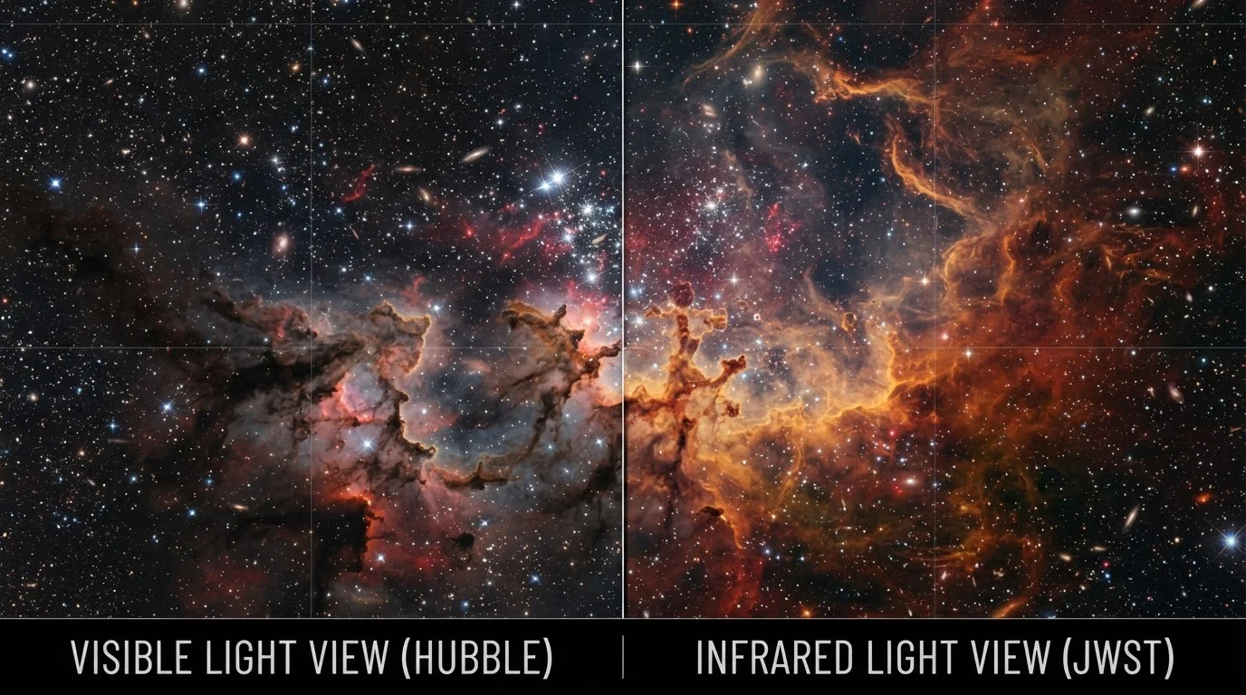 Why the James Webb Space Telescope Sees the Universe Differently Than Hubble